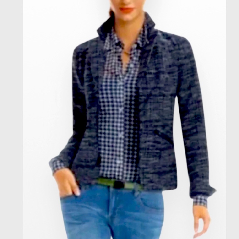 CAbi Mingle Zip Tweed Blazer 10”